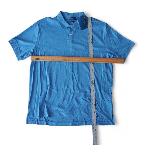 Biltmore Interlock Polo Short Sleeve Shirt Soft Blue Men's XL - Picture 5 of 6